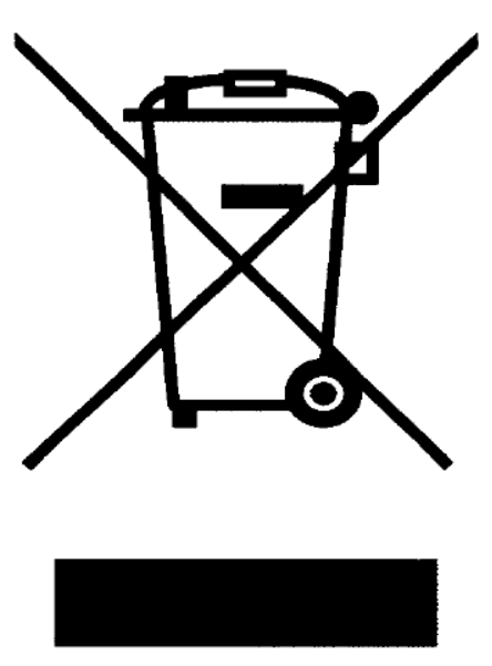 Symbol přeškrtnuté popelnice s pruhem